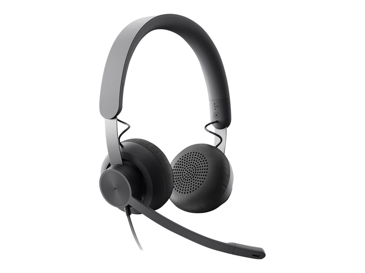 Logitech Zone Wired MSFT Teams - Headset - On-Earkabelgebunden - USB-C - Graphite - Zertifiziert für Microsoft Teams