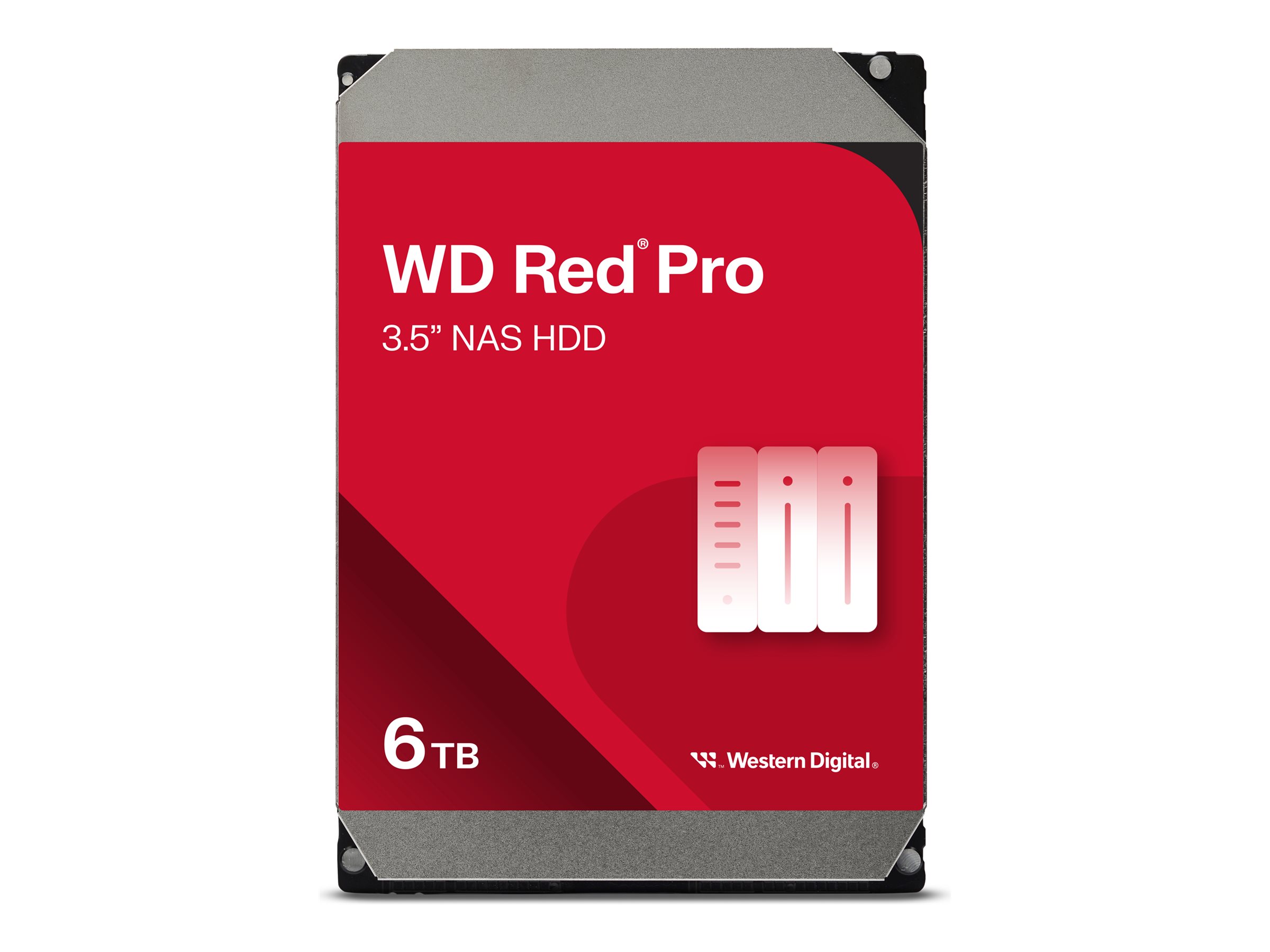 WD Red Pro WD6005FFBX - Festplatte - 6 TB - intern - 3.5" (8.9 cm)SATA 6Gb/s - 7200 rpm - Puffer: 256 MB