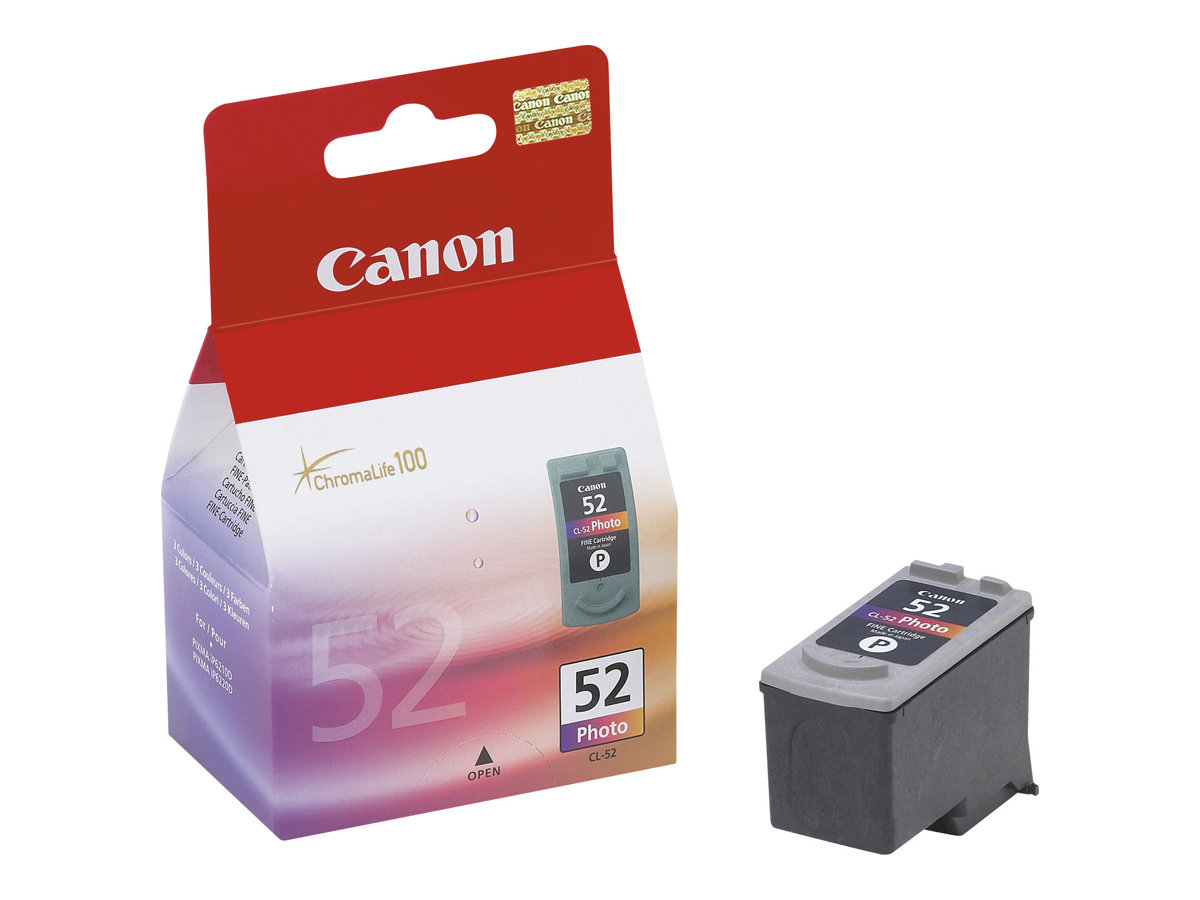 Canon CL-52 - Farbe (Light Cyan, Light MagentaBlack) - original - Tintenbehälter - für PIXMA iP6210D - iP6220D - iP6310D - MP450