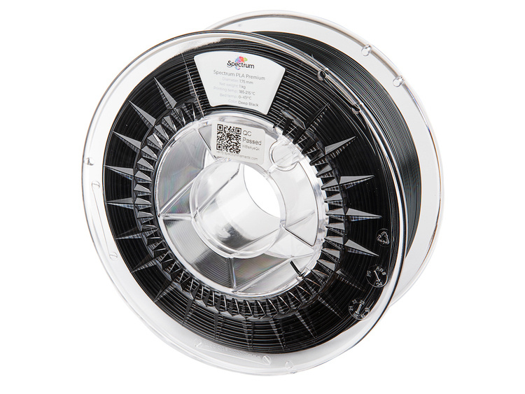 Spectrum Filaments PLA Premium, 1 Stück(e), 1 kgFilament PLA 1.75mm DEEP BLACK 1kg