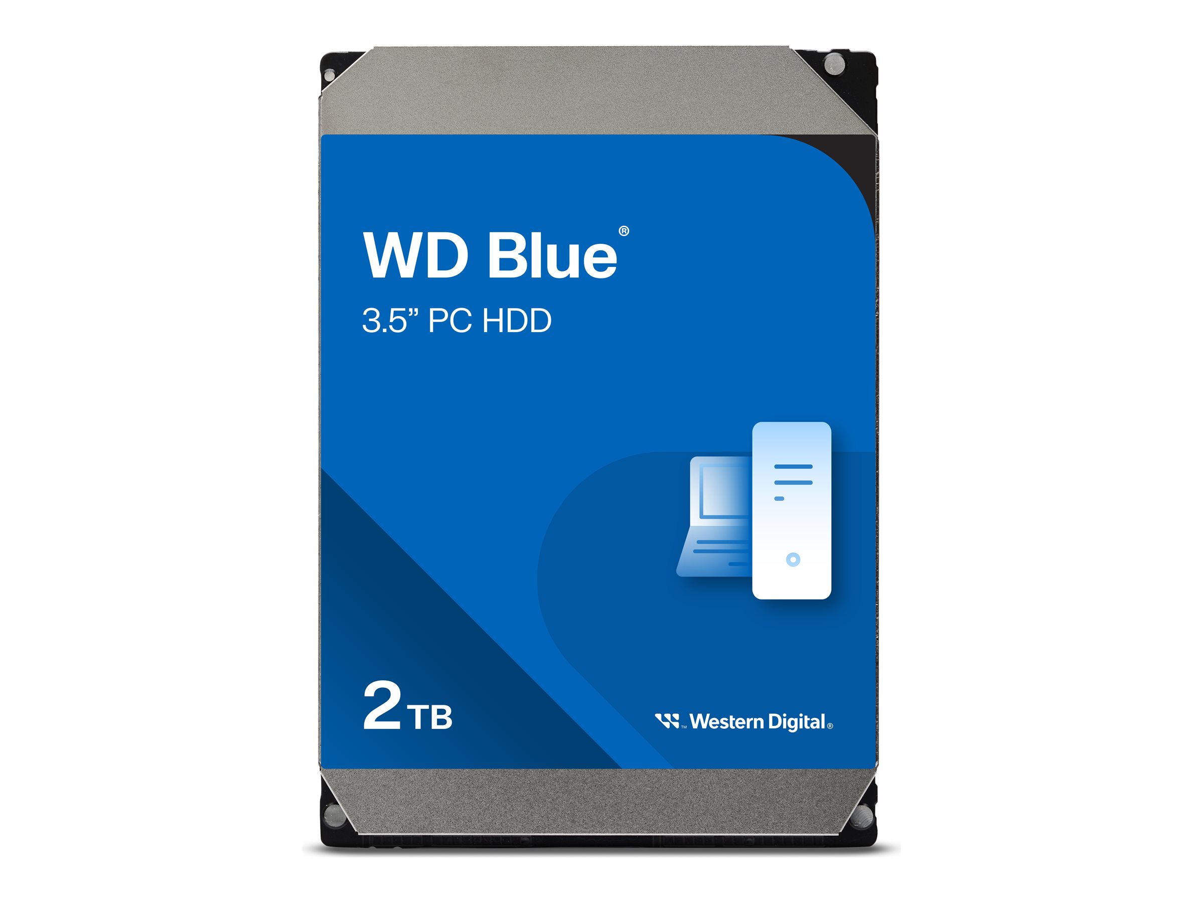 WD Blue WD20EARZ - Festplatte - 2 TB - intern - 3.5" (8.9 cm)SATA 6Gb/s - 5400 rpm - Puffer: 64 MB