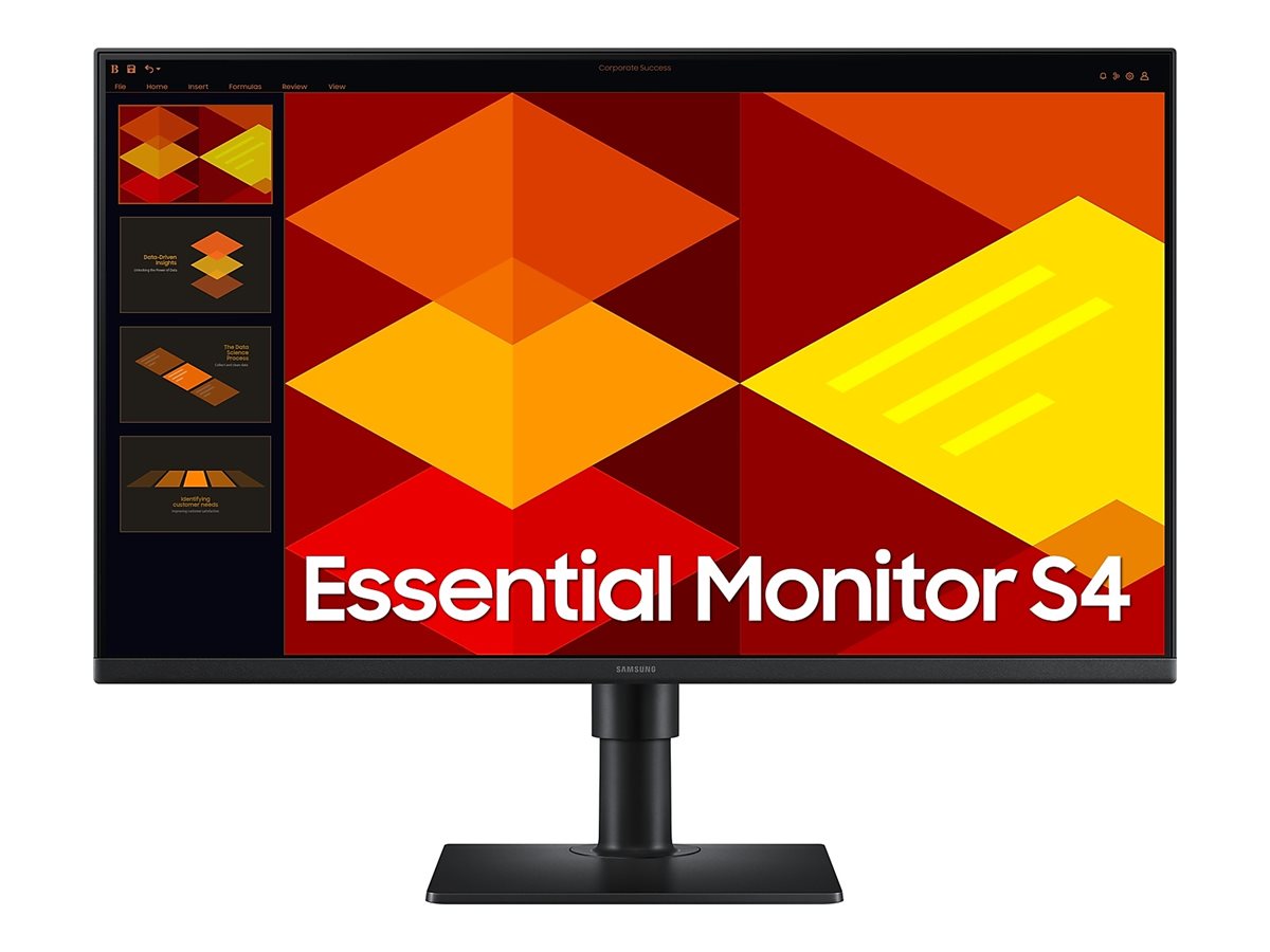 Samsung Essential S4 S27D402GAU - S40GD Series - LED-Monitor - 68 cm (27")1920 x 1080 Full HD (1080p) @ 100 Hz - IPS - 250 cd/m² - 1000:1 - 5 ms - 2xHDMI - DisplayPort - Schwarz