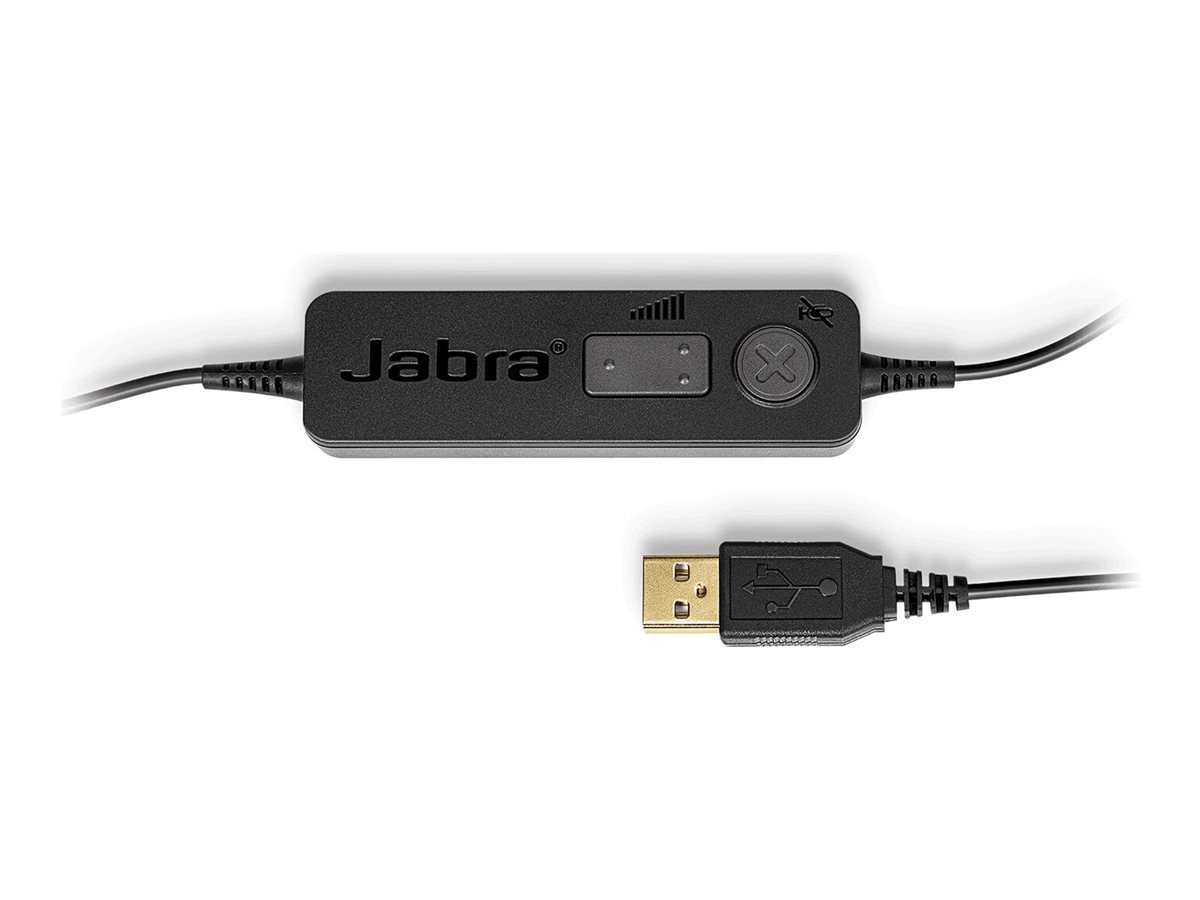 Jabra BIZ 1100 USB Duo - Headset - On-Ear - kabelgebundenUSB - Schwarz - für Bildungseinrichtungen - Zertifiziert für Microsoft Teams - Zoom-zertifiziert