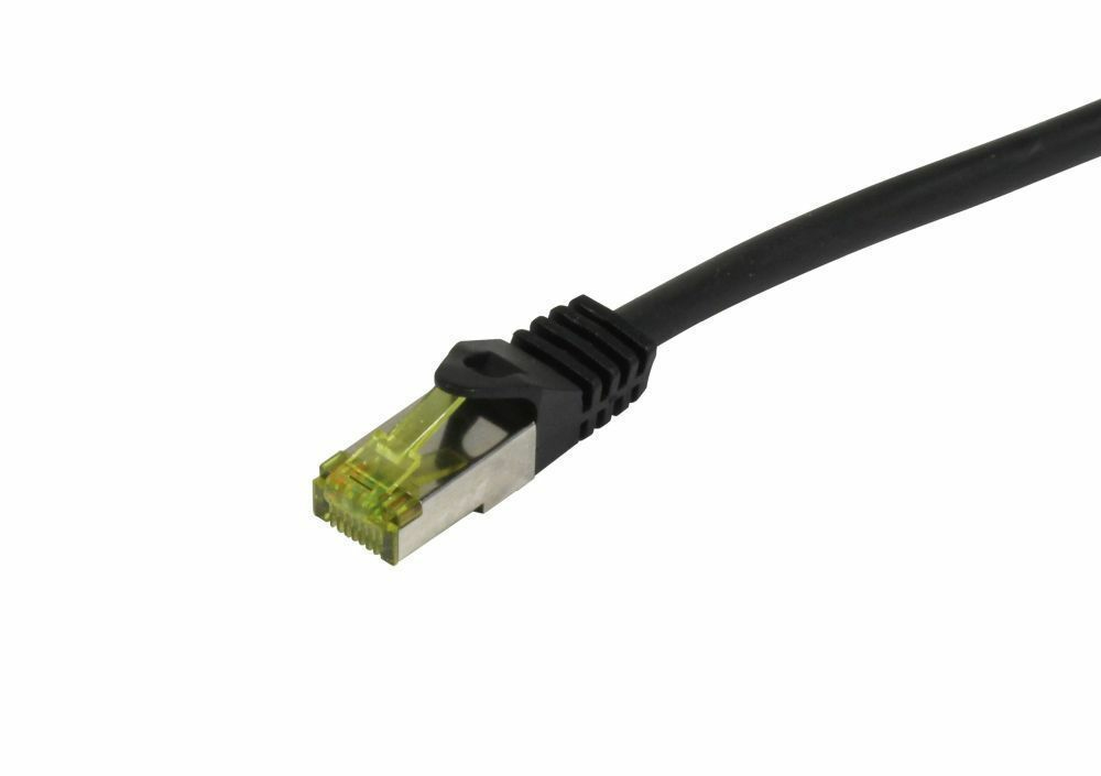 Synergy 21 Patchkabel RJ45, CAT6A 500Mhz, 1.0m, schwarz, S-STP(S/FTP), TPE/LSZH Indoor/outdoor, 1 m, Cat6a, S/FTP (S-STP), RJ-45, RJ-45, Schwarz1 m - RJ-45 to RJ-45 - Cat6a - S-STP - 500 Mhz - Schwarz
