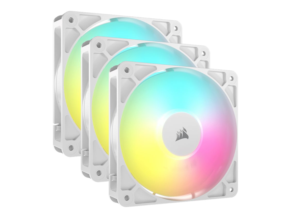Corsair RS120 ARGB Triple Pack - Gehäuselüfter - 120 mm - weiß (Packung mit 3)72,8 cfm
