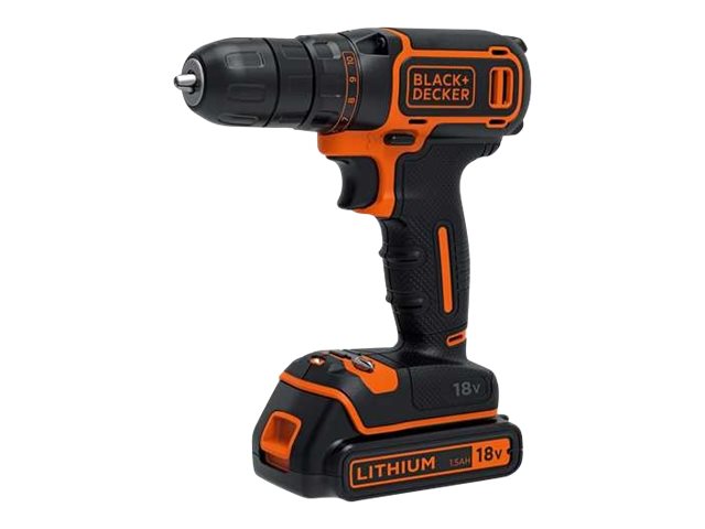 Black & Decker BDCDC18KB-QW - Bohrer/Schrauberschnurlos - Bohrfutterschlüssel 10 mm - 30 N·m - 2 Akkus - 18 V