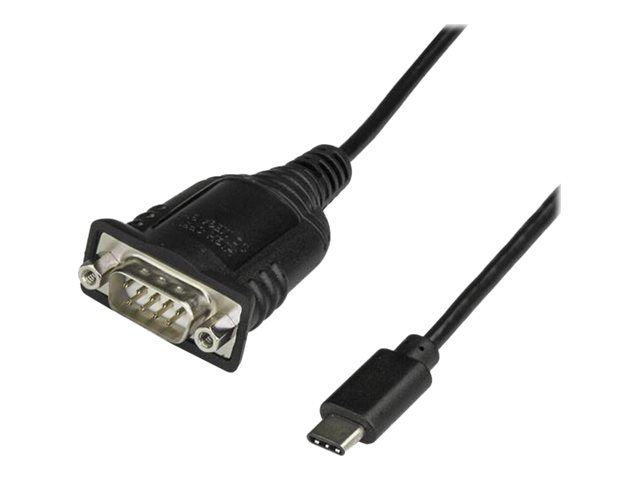 StarTech.com USB-C auf Seriell Adapter - USB C zu RS232 Kabel - USB Typ C auf DB9 Kabeladapter - Windows / MacOS / Linux kompatibel - Kabel USB / seriell - DB-9 (M)zu USB-C (M) - 40 cm - Daumenschraub