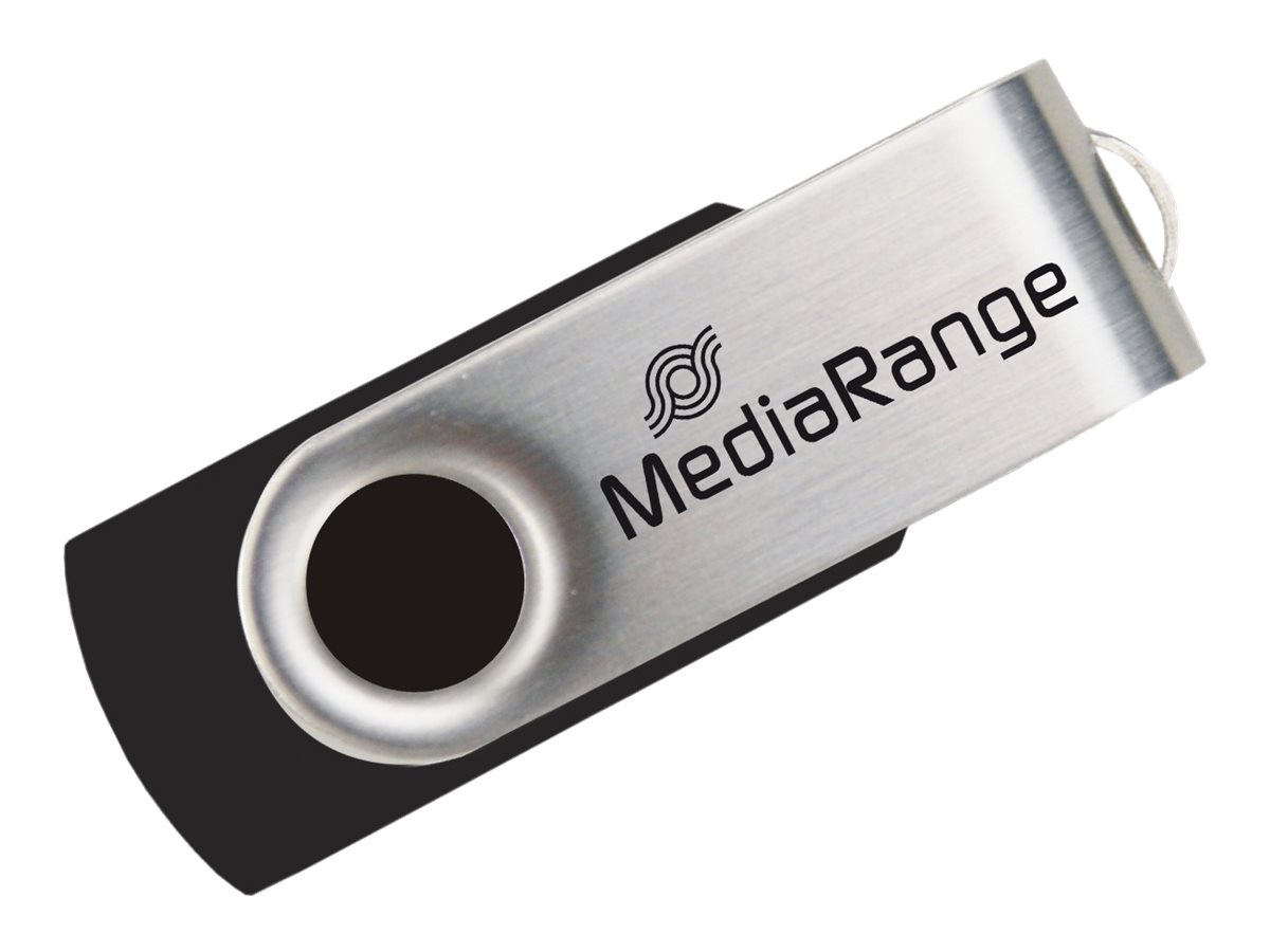 MEDIARANGE USB-Flash-Laufwerk - 64 GB - USB2.0 - Schwarz/Silber
