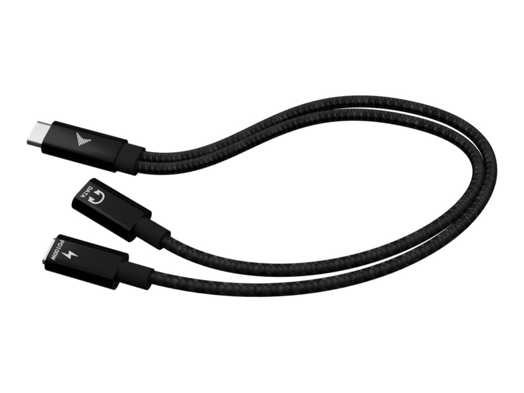 i-tec USB-Kabel - USB-C zu USB-C - 30 cm - USB-Strom + Audio, USB-Stromversorgung (100 W)USB-C Cable Splitter Audio/Data + Power Delivery 100W