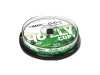 EMTEC 10 x DVD-R - 4.7 GB (120 Min.) 16x - Silber