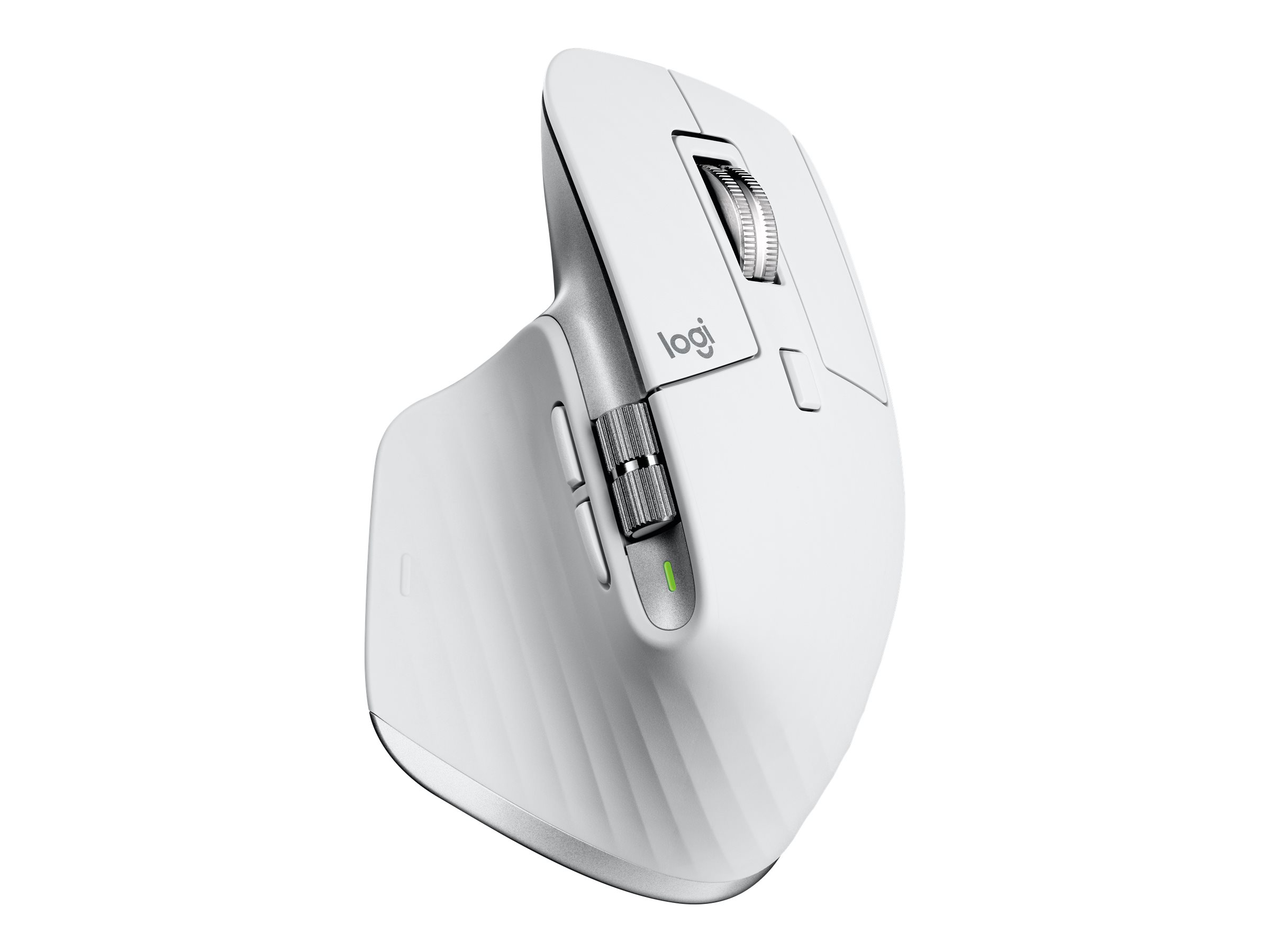 Logitech Master Series MX Master 3S - Mausergonomisch - optisch - 7 Tasten - kabellos - Bluetooth - 2.4 GHz - Logitech Logi Bolt USB-Empfänger - Pale Gray