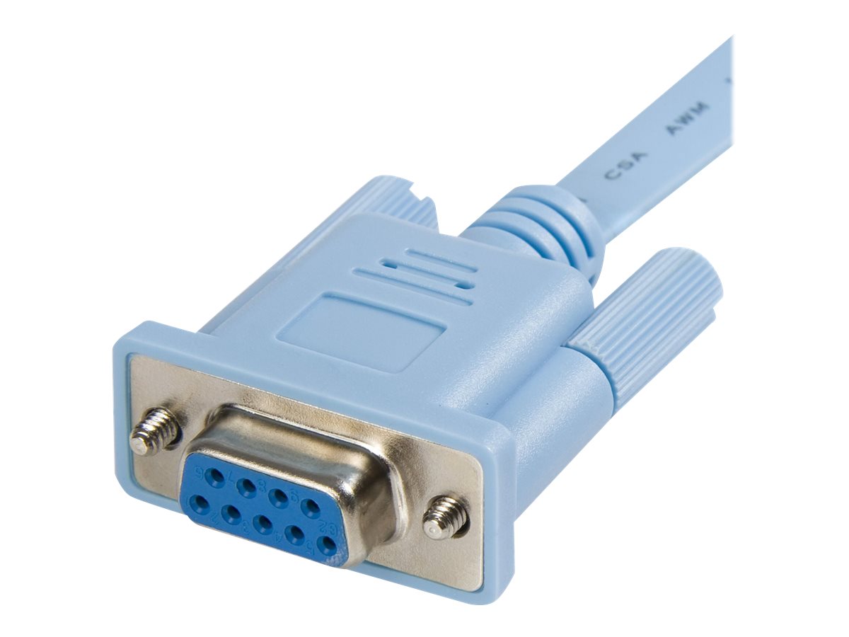 StarTech.com 1,8m RJ45 auf DB9 Cisco Konsolen Management Router Kabel - St/Bu - Kabel seriell - RJ-45 (M)zu DB-9 (W) - 1.8 m - Blau - für P/N: EC1S952 - EC2S952 - IES101002SFP