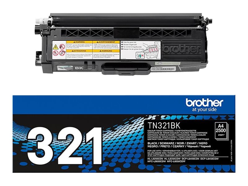 Brother TN321BK - Schwarz - original - Tonerpatronefür Brother DCP-L8400CDN - DCP-L8450CDW - MFC-L8650CDW