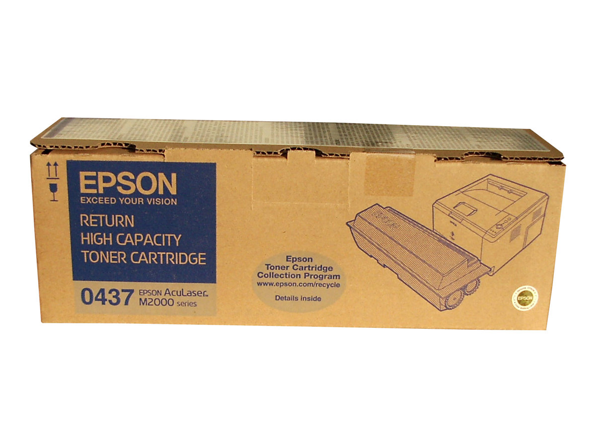 Epson 0437 - Mit hoher Kapazität - Schwarzoriginal - Tonerpatrone Epson Return Program - für AcuLaser M2000D - M2000DN - M2000DT - M2000DTN