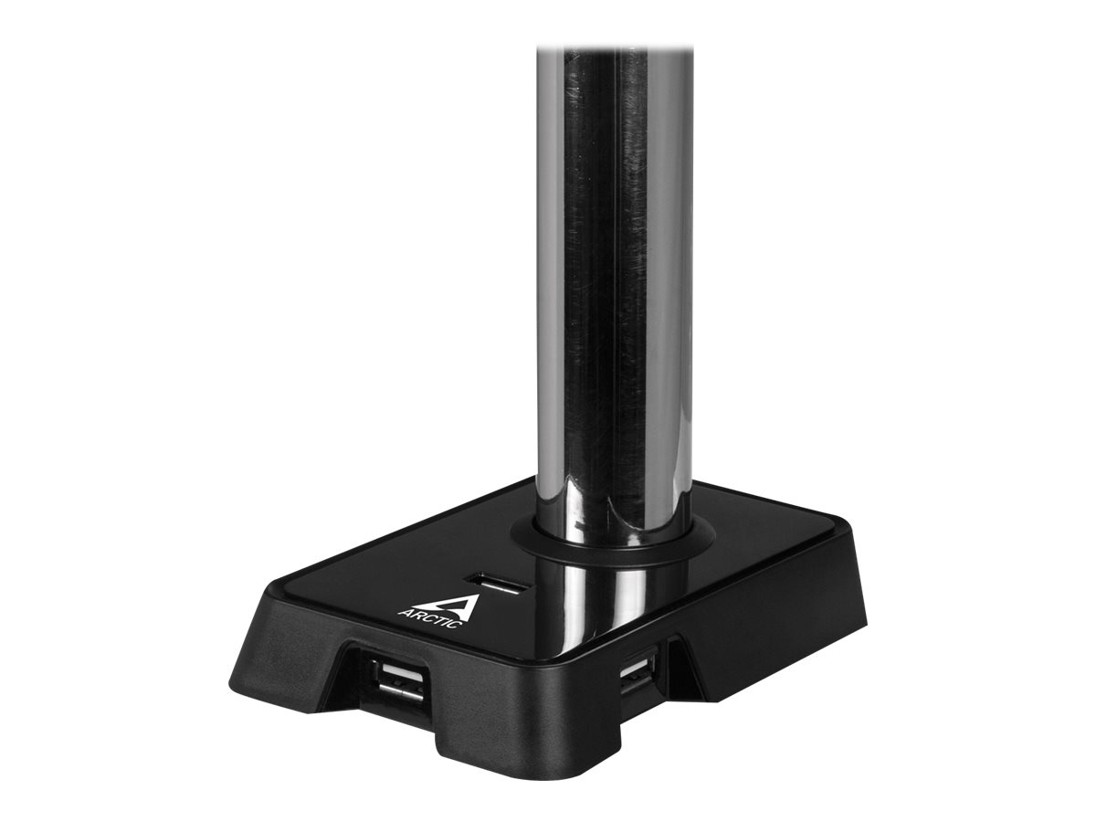 Arctic Z1 (Gen 3) - Befestigungskit - einstellbarer Arm - für LCD-Display - Stahl, Aluminiumlegierung - mattschwarz - Bildschirmgröße: bis zu 86,4 cm / 96,5 cm (ultrabreit)(bis zu 34" / 38" (ultrabrei