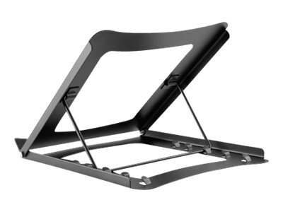 Manhattan Laptop and Tablet Stand, Adjustable (5 positions)Suitable for all tablets and laptops up to 15.6" - Portable and Lightweight - Steel - Black -  - Notebook- / Tablet-Ständer - 39.6 cm - 10" -