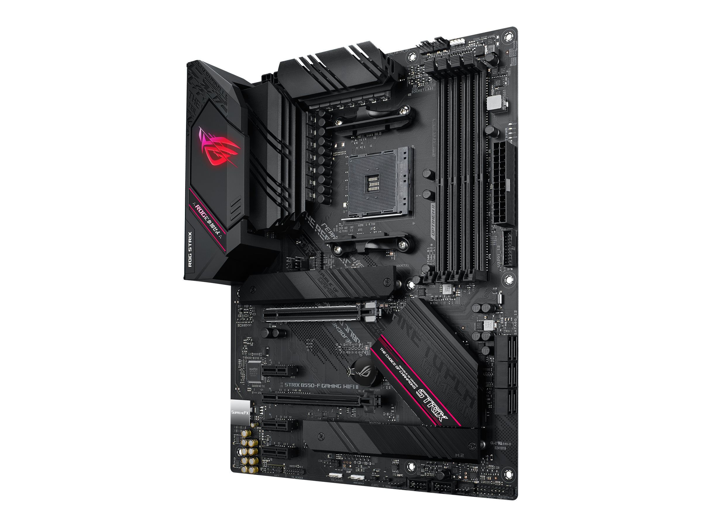 ASUS ROG STRIX B550-F GAMING WIFI II - Motherboard - ATX - Socket AM4 - AMD B550 Chipsatz - USB-C Gen2, USB 3.2 Gen 1, USB 3.2 Gen 2 - 2.5 Gigabit LAN, Wi-Fi 6, Bluetooth - Onboard-Grafik (CPU erforde