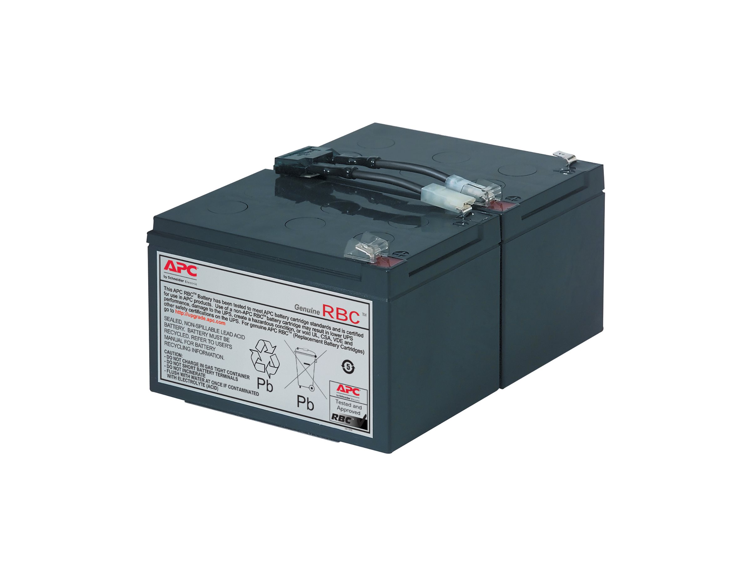APC Replacement Battery Cartridge #6 - USV-Akku1 x Batterie - Bleisäure - Schwarz - für P/N: SMC1500IC - SMT1000CUS - SMT1000I-AR - SMT1000IC - SUA1000I-IN - SUA1000J3W - SUA1500J3W