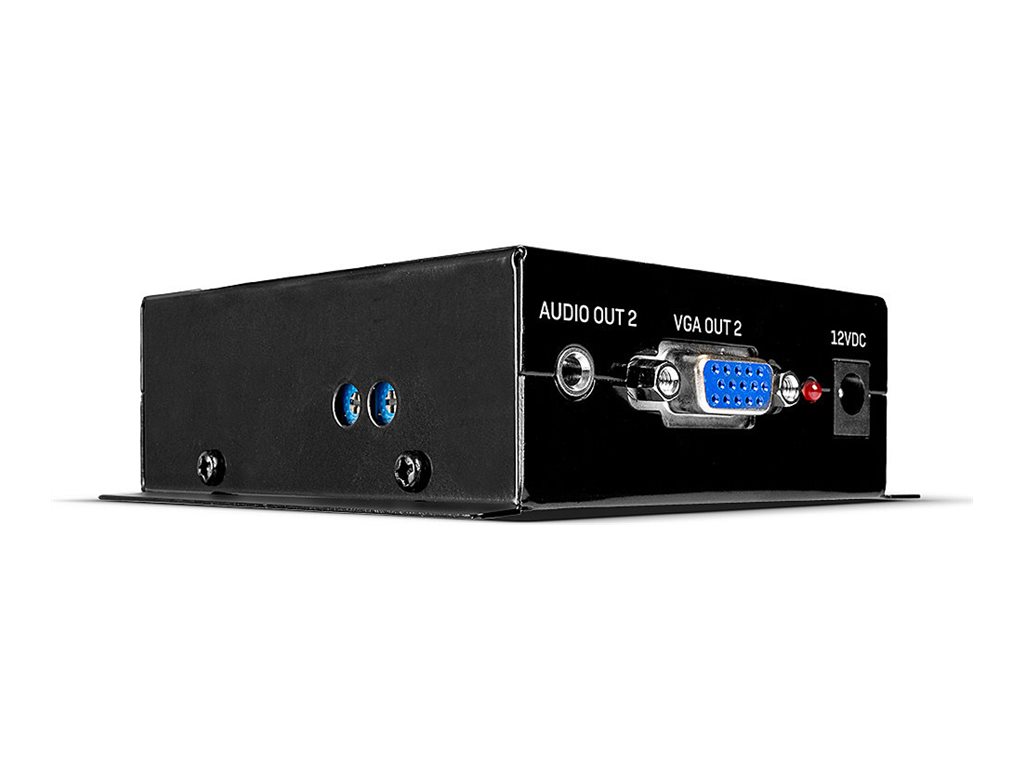 Lindy Cat.6 2 Port VGA Receiver - Erweiterungfür Video/Audio - Empfänger - bis zu 300 m