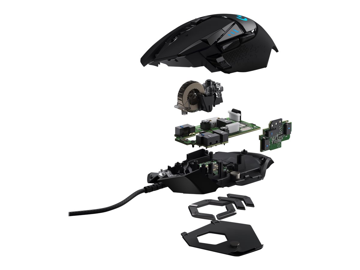 Logitech Gaming Mouse G502 (Hero) - Maus - optisch11 Tasten - kabelgebunden - USB