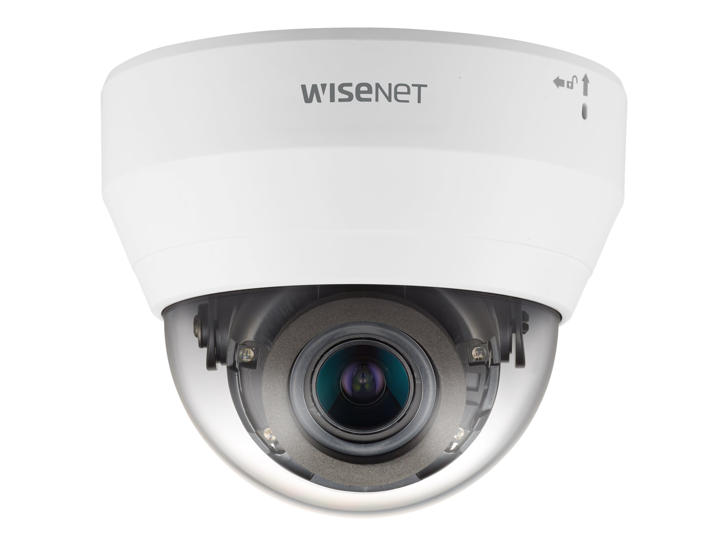 Hanwha Techwin Hanwha Vision WiseNet Q QND-6082R - Netzwerk-Überwachungskamera - Kuppel - Farbe (Tag&Nacht)2 MP - 1920 x 1080 - 1080p - motorbetrieben - Audio - Composite - LAN 10/100 - MJPEG - H.264