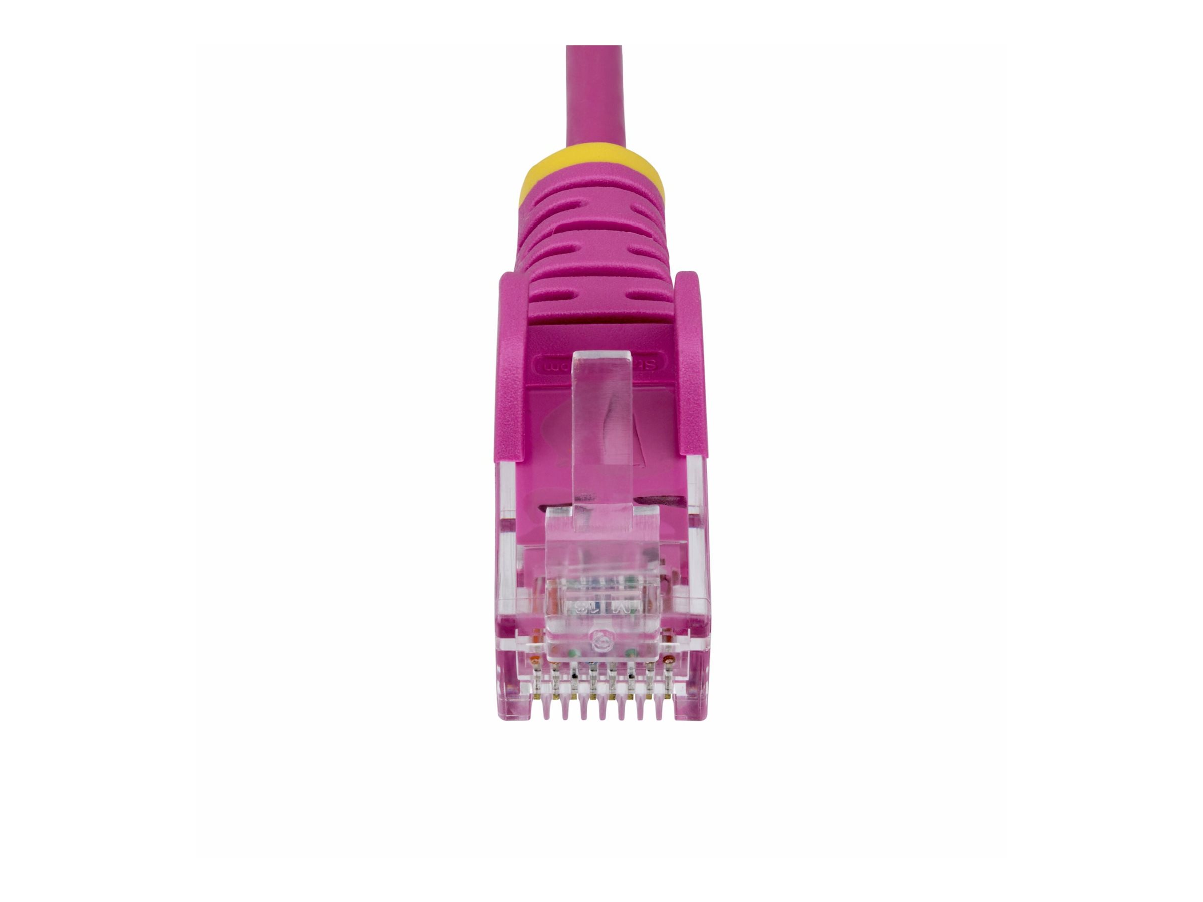 StarTech.com 3m Pink Slim CAT6 Ethernet Cable, Snagless, 28AWG, LSZH - Patch-Kabel - RJ-45 (M)zu RJ-45 (M) - 3 m - 3.6 mm - UTP - CAT 5/5e/6 - IEEE 802.3bt - halogenfrei - ohne Haken - stabiler Kupfer