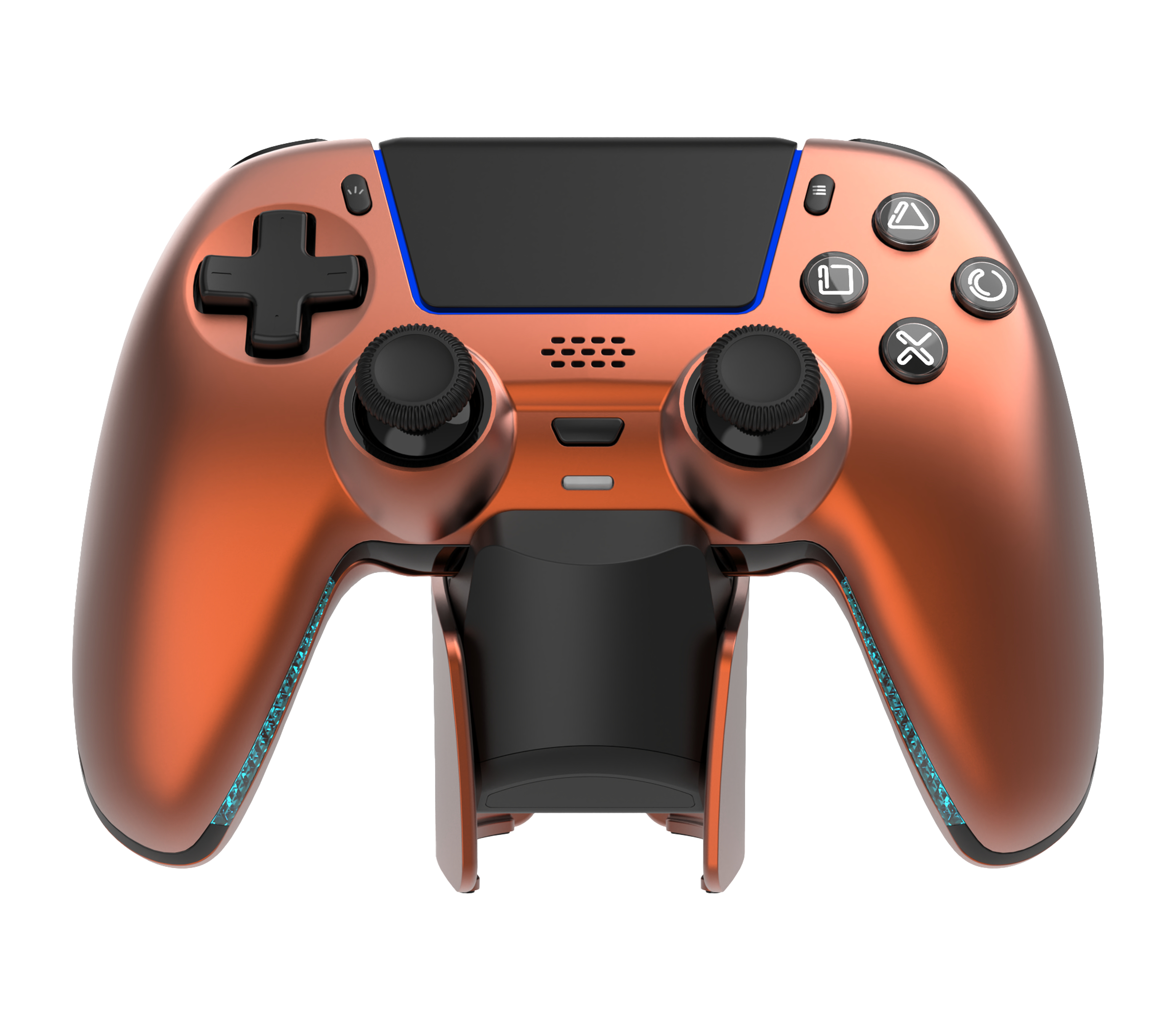 Deltaco GAMING - Game Pad - kabellos - Bluetoothorange - Bronze - für Android - iOS - PC - Sony PlayStation 5 - Sony PlayStation 5 Pro - Sony PlayStation 5 Slim