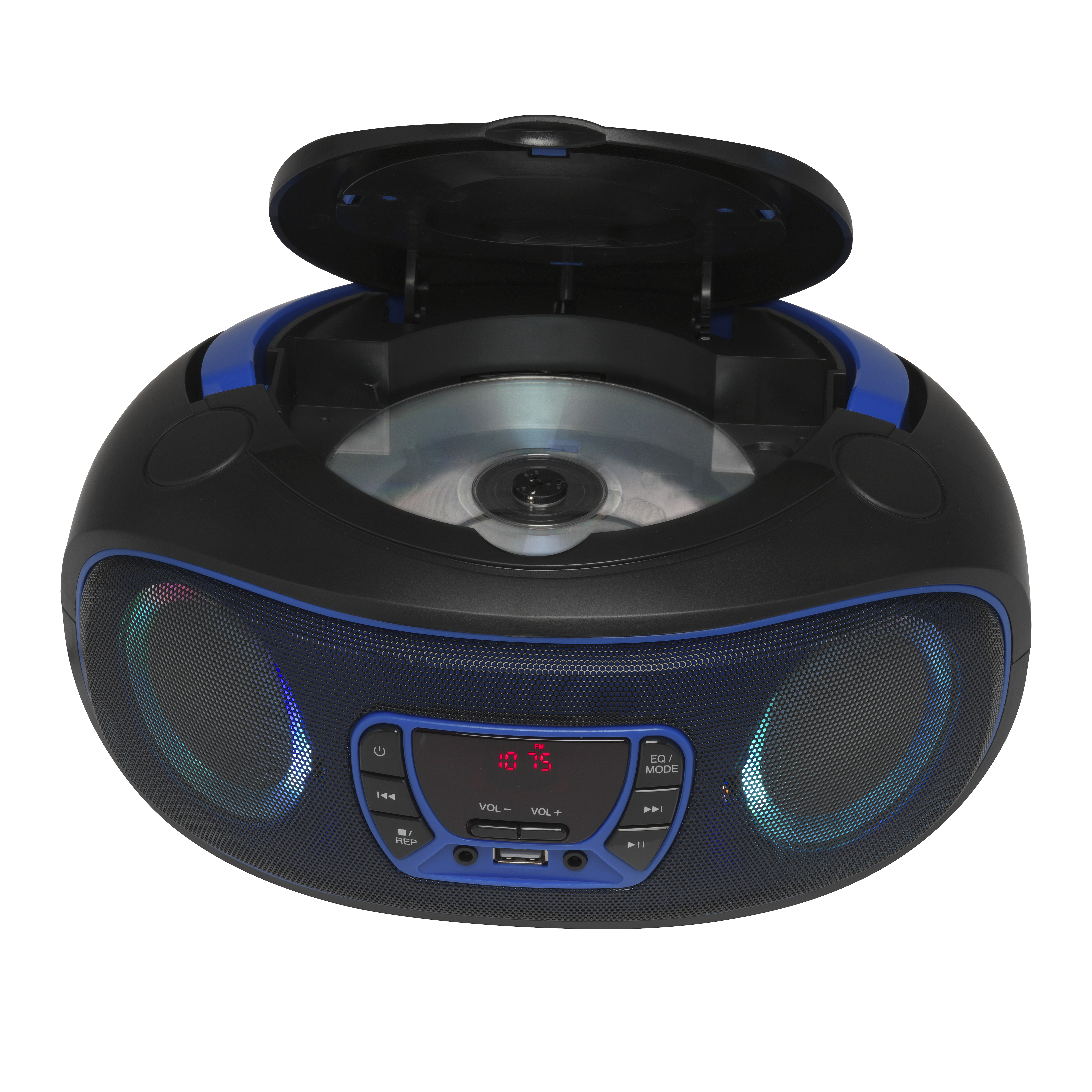 Inter Sales DENVER TCL-212BT - Ghettoblaster - 4 Watt - Blauu