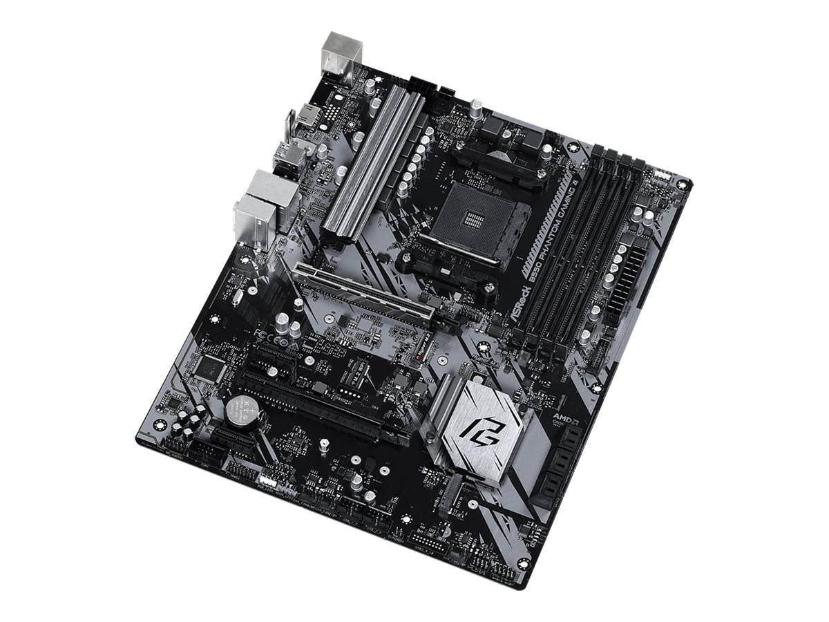 ASRock B550 Phantom Gaming 4 - Motherboard - ATX - Socket AM4 - AMD B550 Chipsatz - USB 3.2 Gen 1 - Gigabit LAN - Onboard-Grafik (CPU erforderlich)HD Audio (8-Kanal)