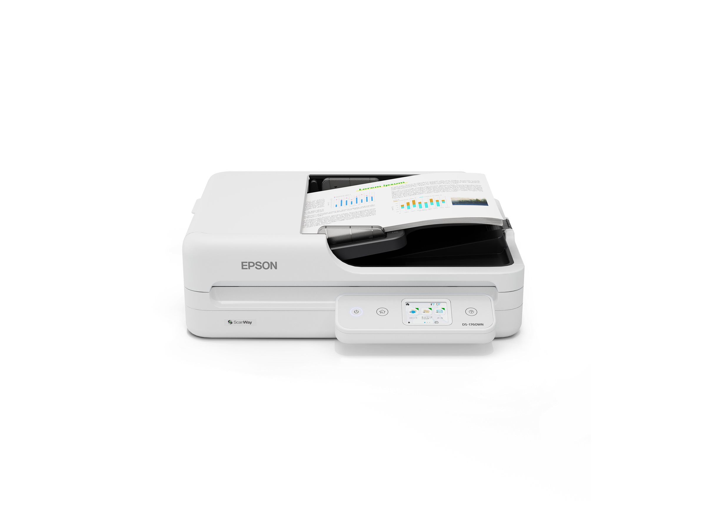 Epson WorkForce DS-1760WN - Dokumentenscanner - Duplex - 215.9 x 5588 mm - 1200 dpi x 1200 dpi - bis zu 30 Seiten/Min. (einfarbig)/ bis zu 30 Seiten/Min. (Farbe) - automatischer Dokumenteneinzug (60 B