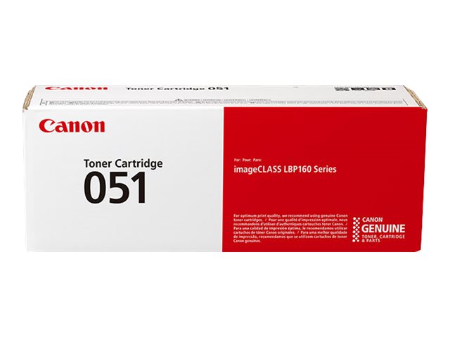 Canon 051 - Schwarz - original - Tonerpatronefür imageCLASS MF262 - MF264 - MF267 - MF269; i-SENSYS MF264 - MF267 - MF269; Satera LBP161 - LBP162