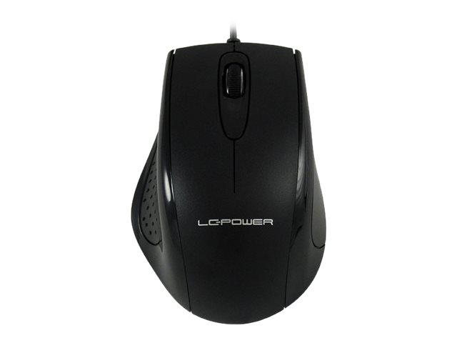 LC-Power m710B optical, rechts, Optisch, USB Typ-A, SchwarzOptical Mäuse - Cable 1.45m - Schwarz