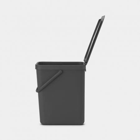 Brabantia 129940, 25 l, Rechteckig, Kunststoff, Grau, 265 mm, 340 mmSort & Go Abfallbehälter - 25 liter