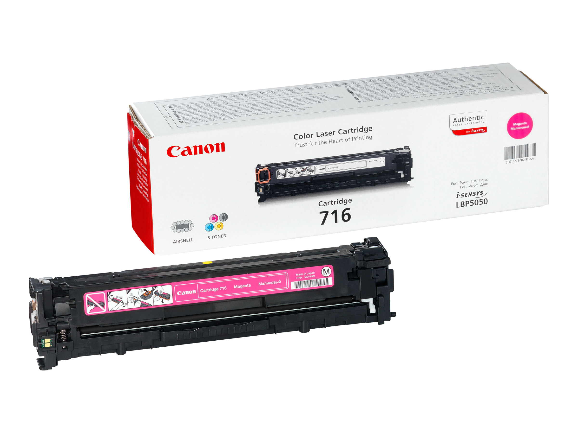 Canon 716 Magenta - Magenta - original - Tonerpatronefür i-SENSYS LBP5050 - LBP5050N - MF8030CN - MF8040Cn - MF8050CN - MF8080Cw
