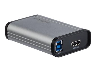 StarTech.com HDMI auf USB-C Video Capture GerätUVC HDMI Rekorder - Plug-and-Play - Mac und Windows - 1080p - Videoaufnahmeadapter - USB 3.0 - Schwarz - Silber - TAA-konform