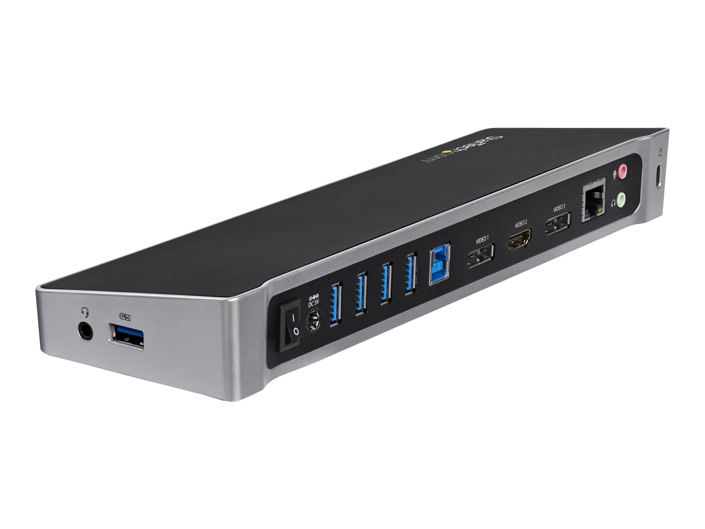 StarTech.com Startech Triple-Video Laptop DockingstationWindows / macOS - Unterstützt drei Displays - 2x DisplayPort und HDMI oder 4K Ultra HD an einem Monitor - Dockingstation - USB - 1GbE - für P/N: