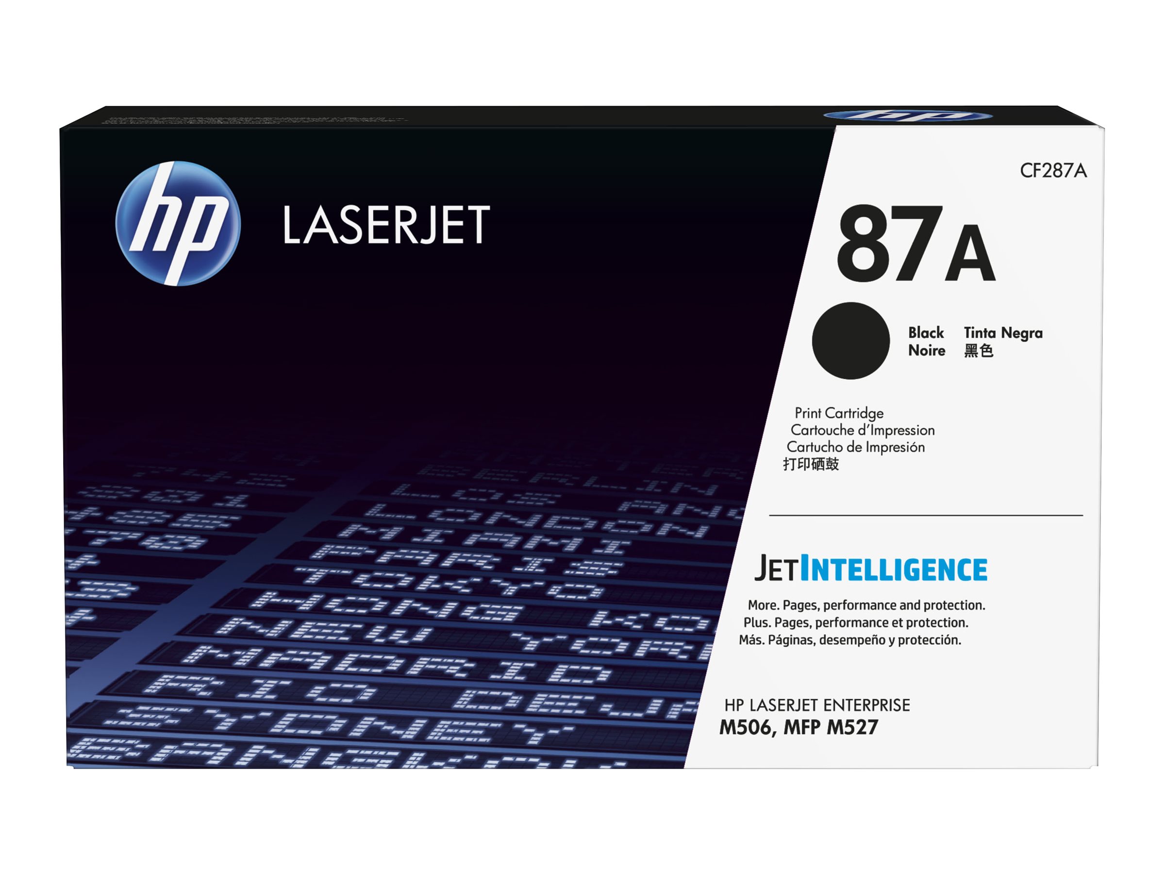 HP 87A - Schwarz - original - LaserJet - Tonerpatrone (CF287A)für LaserJet Enterprise M506 - MFP M527; LaserJet Enterprise Flow MFP M527; LaserJet Pro M501
