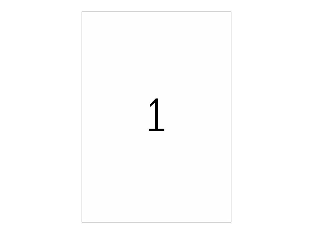 HERMA Special - Papier - glänzend - permanent selbstklebend - weiß - A4 (210 x 297 mm)120 g/m² - 10 Etikett(en) Adressetiketten