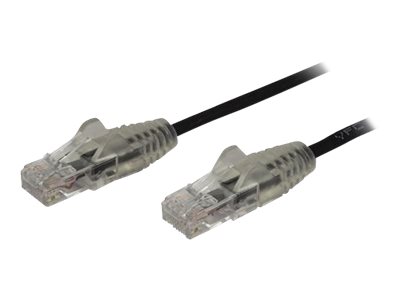 StarTech.com 1m Slim LSZH CAT6 Ethernet Cable, 10 Gigabit Snagless RJ45 100W PoE Patch Cord, CAT 6 10GbE UTP Network Cable w/Strain Relief, Black, ETL, Low Smoke Zero Halogen - Category 6 - 28AWG (N6P