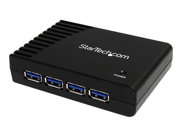 StarTech.com 4 Port SuperSpeed USB 3.0 HubSchwarz - Hub - 4 x SuperSpeed USB 3.0 - Desktop