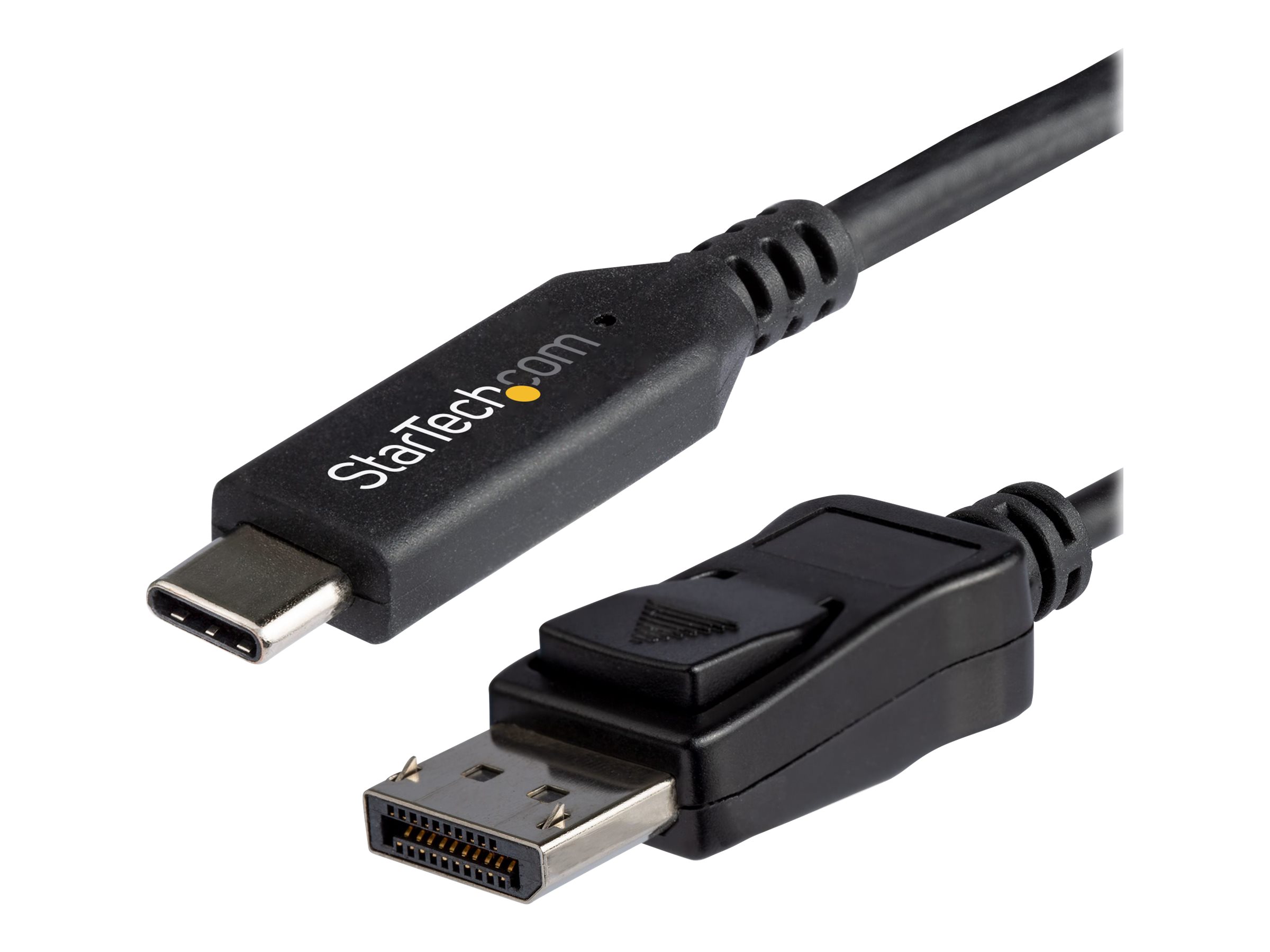 StarTech.com 1,8 m - USB-C auf DisplayPort-Kabel 8K 30Hz - HBR3 - USB-C-Adapter - Thunderbolt 3-kompatibel - CDP2DP146B - Externer Videoadapter - USB-C - DisplayPort - Schwarz - für P/N: TB4CDOCK