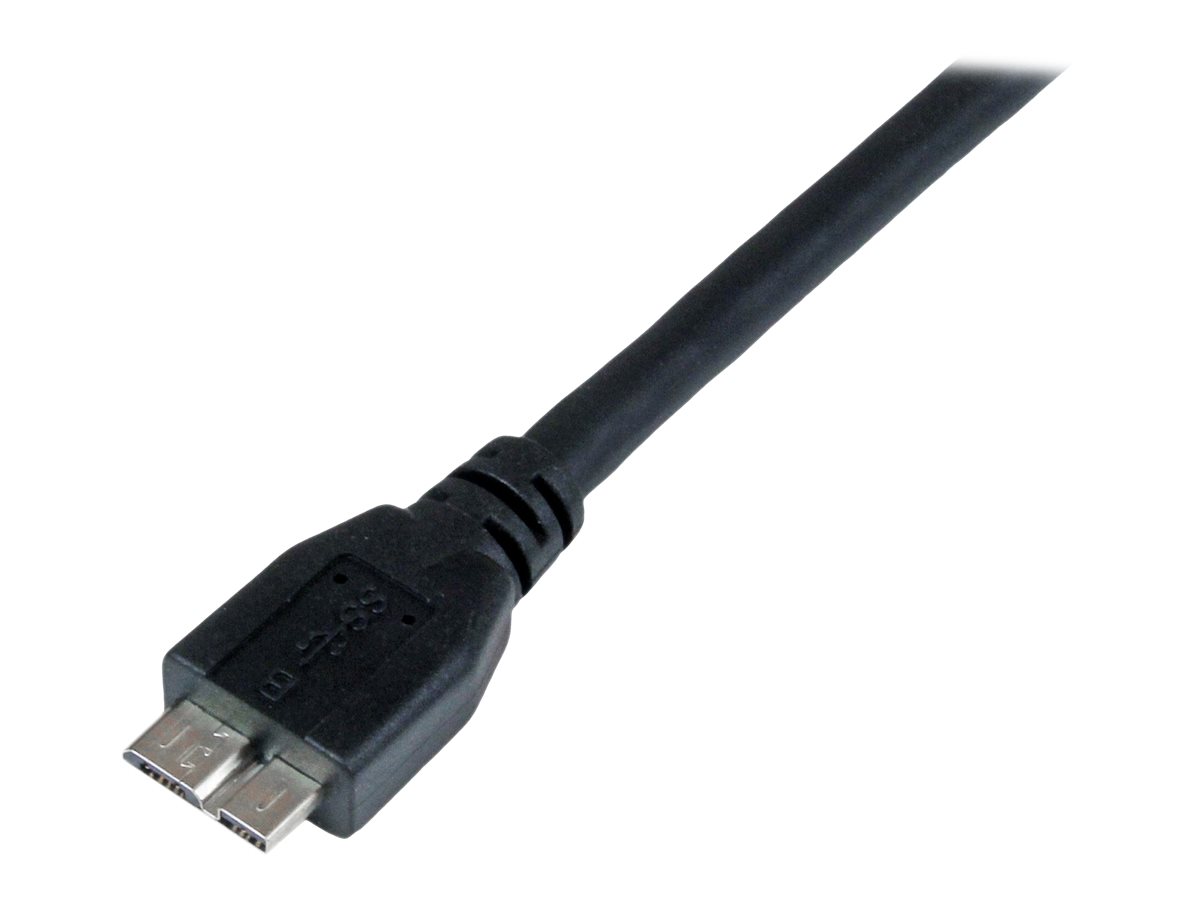 StarTech.com 1m zertifiziertes USB 3.0 SuperSpeed Kabel A auf Micro B - Schwarz - USB 3 Anschlusskabel - Stecker/Stecker - USB-Kabel - Micro-USB Typ B (M)zu USB Typ A (M) - USB 3.0 - 1 m - Schwarz - f