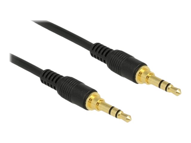 Delock Audiokabel - mini-phone stereo 3.5 mmmännlich zu mini-phone stereo 3.5 mm männlich - 2 m - Schwarz