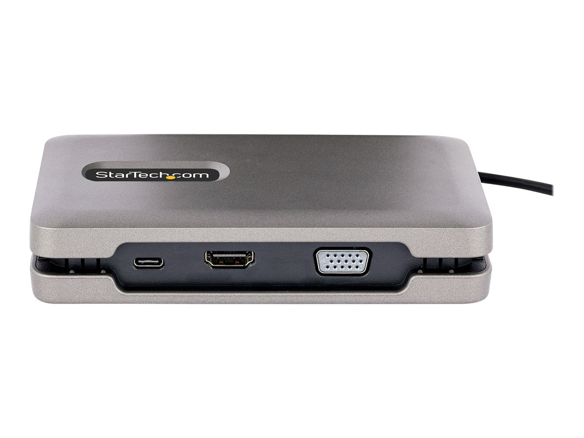 StarTech.com USB C Multiport Adapter - USB-Czu 4k HDMI/VGA - Dual Monitor - Dockingstation - USB-C 3.2 Gen 2 / Thunderbolt 3 / Thunderbolt 4 - VGA - HDMI - USB-C - 1GbE - TAA-konform
