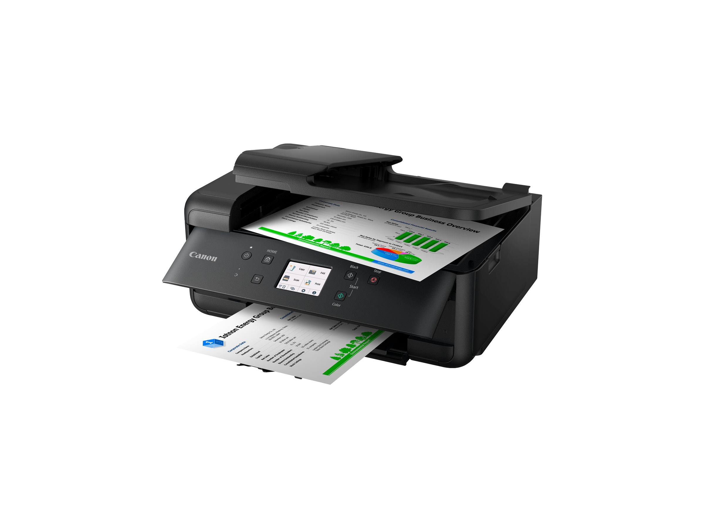 Canon PIXMA TR7650 - Multifunktionsdrucker - Farbe - Tintenstrahl - A4 (210 x 297 mm)Legal (216 x 356 mm) (Original) - A4/Legal (Medien) - bis zu 15 ipm (Drucken) - 200 Blatt - 33.6 Kbps - Wi-Fi(n) -