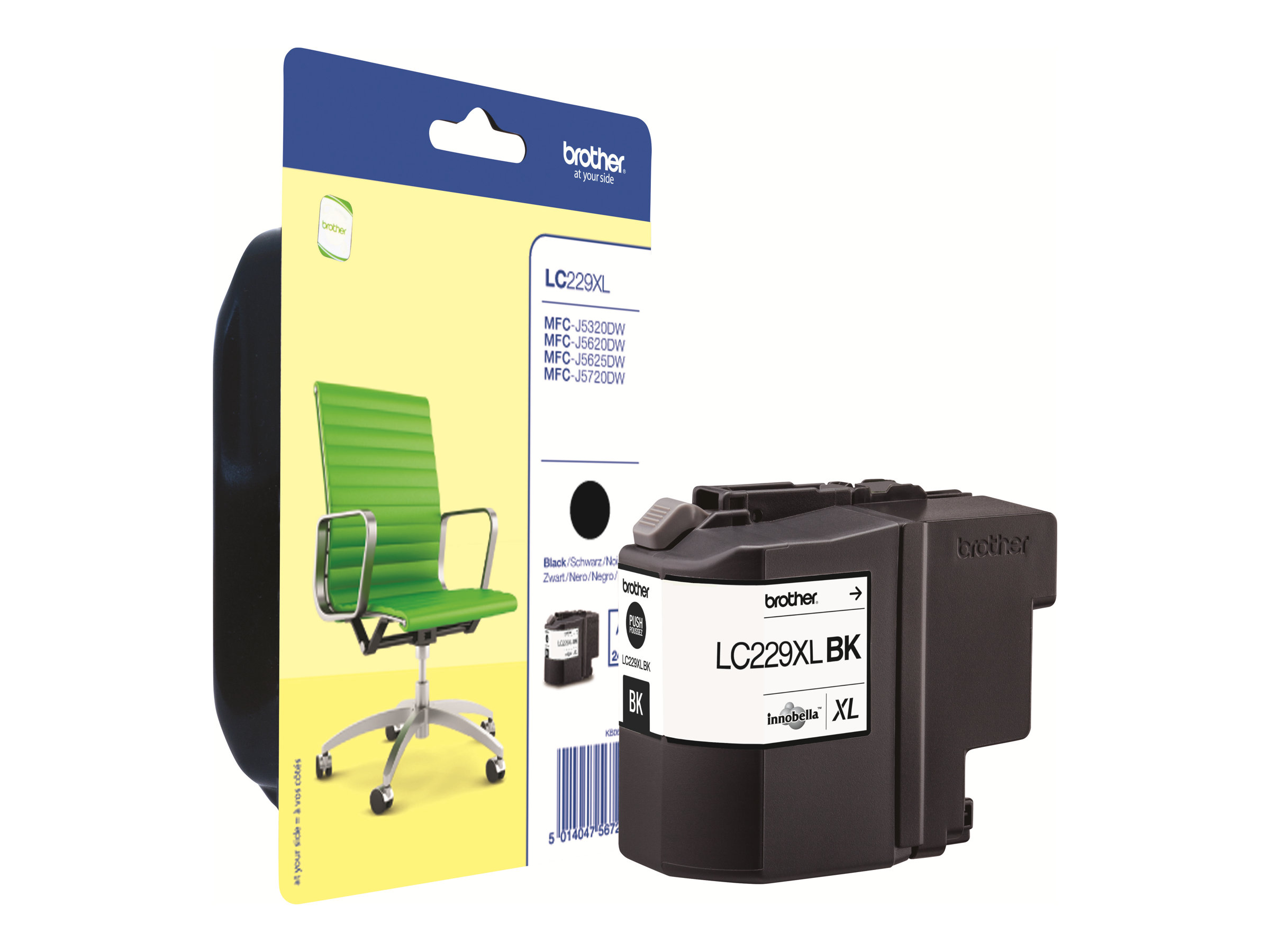 Brother LC229XLBKBP - Schwarz - original - BlisterverpackungTintenpatrone - für Brother MFC-J5320DW - MFC-J5625DW