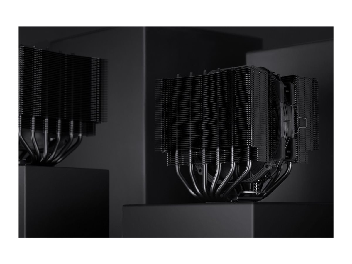 Noctua chromax NH-D15S - Prozessor-Luftkühler - (für: LGA1851, LGA1700, LGA1200, LGA1156, LGA1155, LGA1151, LGA1150, AM5, AM4, AM3+, AM3, AM2+, AM2, FM2+, FM2, FM1)Kupfer-Bodenplatte und vernickelte A