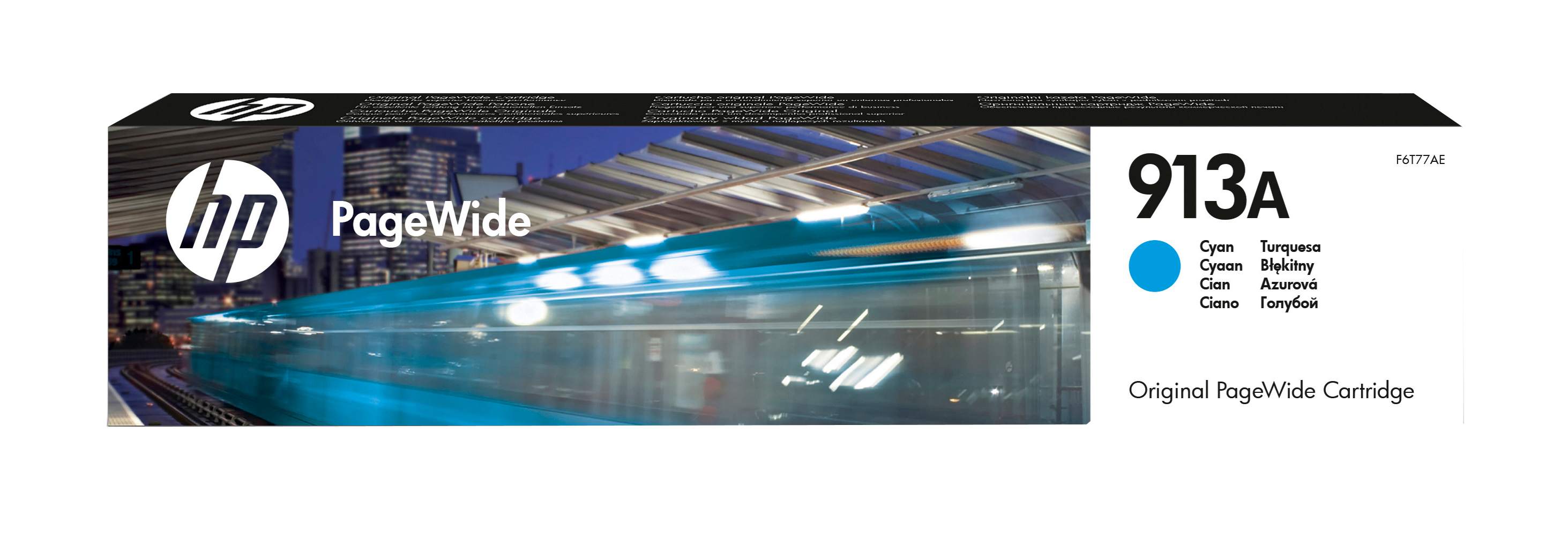 HP 913A - Cyan - original - PageWide - Tintenpatronefür PageWide 352 - 377 - MFP 377; PageWide Pro 452 - 477 - 552 - 577 - MFP 477