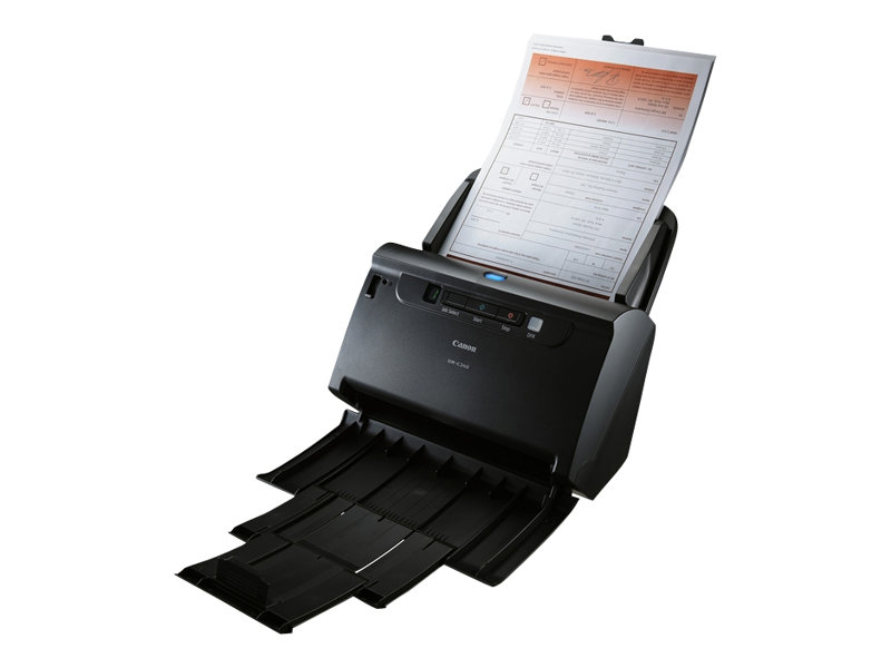Canon imageFORMULA DR-C240 - Dokumentenscanner - CMOS / CIS - Duplex - Legal - 600 dpi x 600 dpi - bis zu 45 Seiten/Min. (einfarbig)bis zu 30 Seiten/Min. (Farbe) - automatischer Dokumenteneinzug (60 B