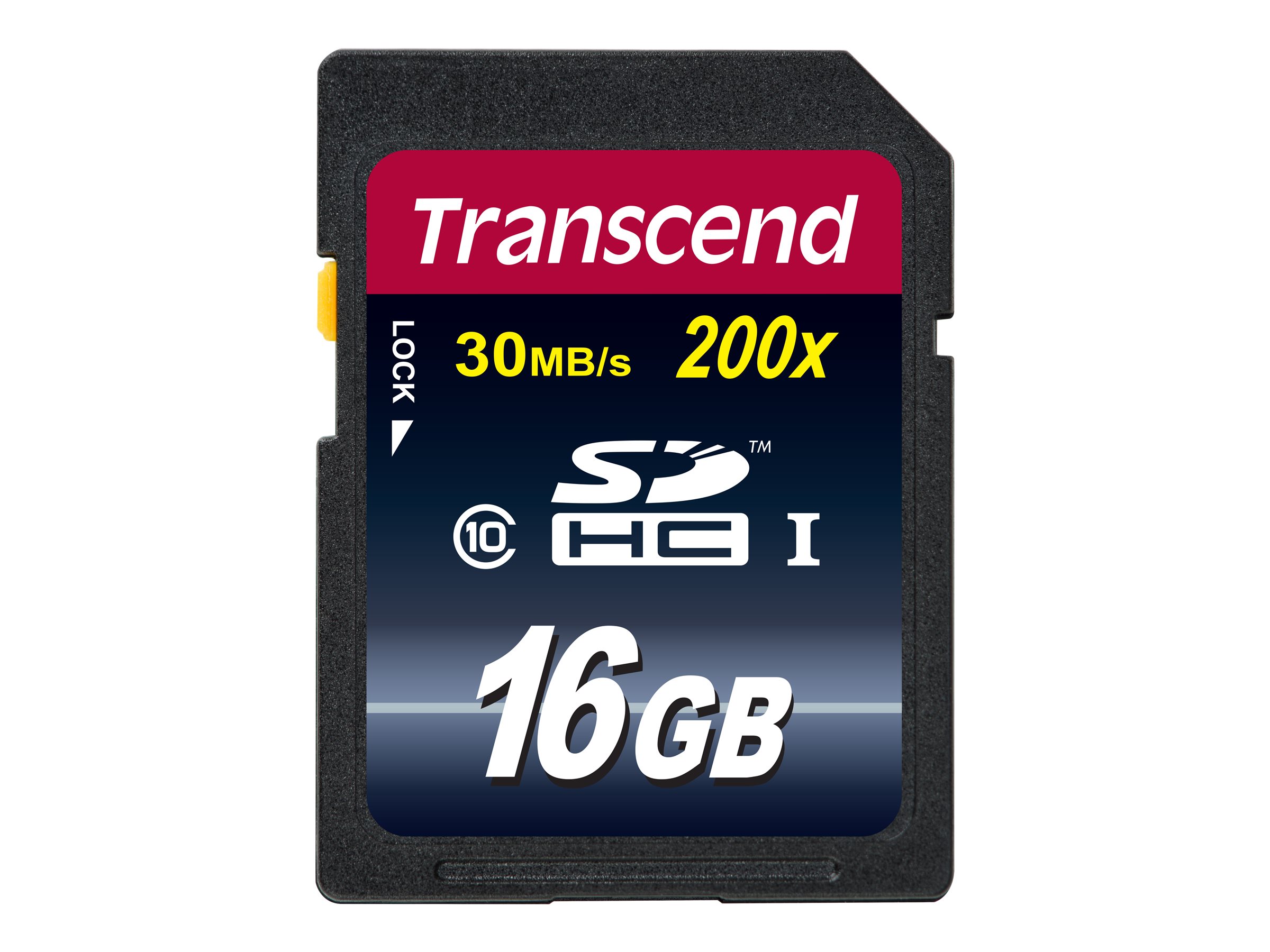 Transcend Flash-Speicherkarte - 16 GB - Class10 - SDHC